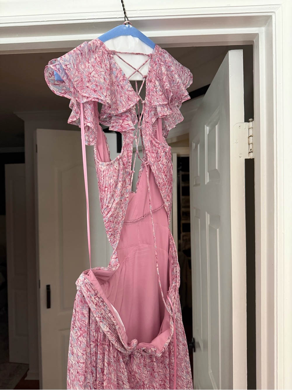 ASTR maxi dress with Lace-Up Back